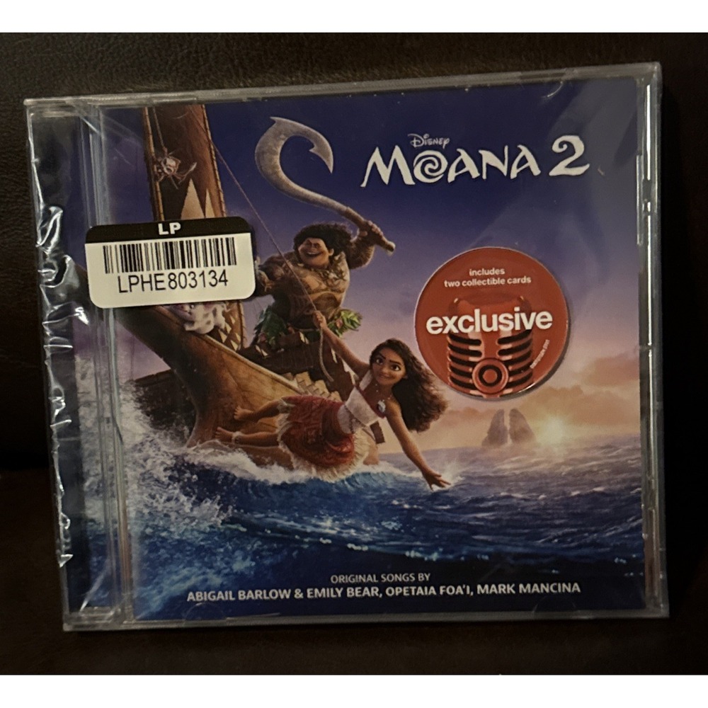 NEW Various Artists - Moana 2 (Target Exclusive, CD) 2 collectible cards‎ incl